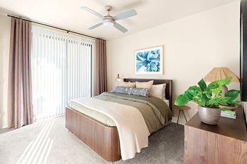 Premium ceiling fans in living room and primary bedroom